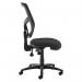 Senza mesh back operator chair with no arms - black SM40-000-BLK