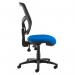 Senza mesh back operator chair with no arms - blue SM40-000-BLU