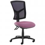 Senza high mesh back operator chair with no arms - Bridgetown Purple SM40-000-YS102