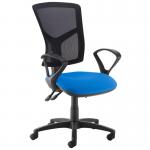 Senza high mesh back operator chair with fixed arms - made to order SM43-000