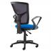 Senza high mesh back operator chair with fixed arms - made to order
