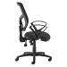 Senza mesh back operator chair with fixed arms - black SM43-000-BLK