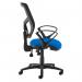 Senza mesh back operator chair with fixed arms - blue SM43-000-BLU