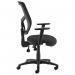 Senza mesh back operator chair with adjustable arms - black SM44-000-BLK