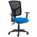 Senza mesh back operator chair with adjustable arms - blue SM44-000-BLU