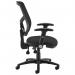 Senza mesh back operator chair with folding arms - black SM46-000-BLK