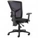 Senza mesh back operator chair with folding arms - black SM46-000-BLK