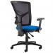 Senza mesh back operator chair with folding arms - blue SM46-000-BLU