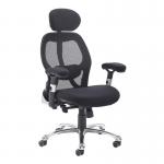 Sandro mesh back executive chair with black air mesh seat and head rest SND300K2-K