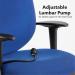 Sofia adjustable lumbar operators chair - blue SOF300T1-B