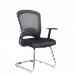Solaris mesh visitors chair - black SOL100C1-K