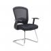 Solaris mesh visitors chair - black SOL100C1-K