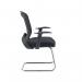 Solaris mesh visitors chair - black SOL100C1-K