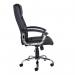 Somerset high back managers chair - black leather faced SOM300T1