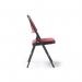 Spira steel folding chair with burgundy fabric seat and matching back - 4 Units per box SPA100-K-BU