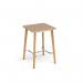 Saxon square poseur worktable with 4 oak legs 800mm - made to order