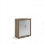 Systems horizontal tambour door cupboard 1200mm high - Nebraska Oak ST12NO