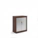 Systems horizontal tambour door cupboard 1200mm high - Walnut ST12W