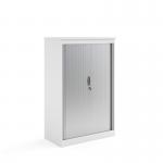 Systems horizontal tambour door cupboard 1600mm high - white ST16WH