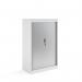 Systems horizontal tambour door cupboard 1600mm high - white ST16WH