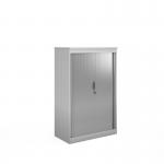 Systems horizontal tambour door cupboard 1600mm high - white ST16WH