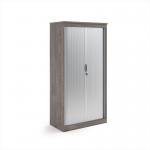 Systems horizontal tambour door cupboard 2000mm high - Grey Oak ST20GO