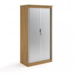 Systems horizontal tambour door cupboard 2000mm high - oak ST20O