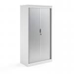 Systems horizontal tambour door cupboard 2000mm high - white ST20WH