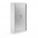 Systems horizontal tambour door cupboard 2000mm high - white ST20WH