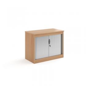 Systems horizontal tambour door cupboard 800mm high - beech ST8B