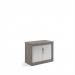 Systems horizontal tambour door cupboard 800mm high - Grey Oak ST8GO