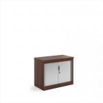 Systems horizontal tambour door cupboard 800mm high - Walnut ST8W
