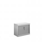 Systems horizontal tambour door cupboard 800mm high - white ST8WH