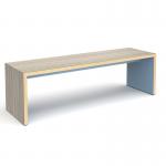 Slab benching solution dining table 2400mm wide STA24