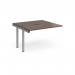 Adapt sliding top add on units 1200mm x 1200mm - silver frame, walnut top STE1212-AB-S-W