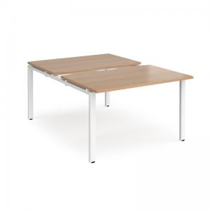 Adapt sliding top starter units 1200mm x 1600mm - white frame, beech