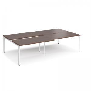 Adapt sliding top double back to back desks 2800mm x 1600mm - white
