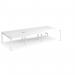 Adapt sliding top triple back to back desks 3600mm x 1600mm - white frame, white top STE3616-WH-WH