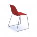 Strut multi-purpose chair with chrome sled frame - red STR501C-RE