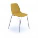 Strut multi-purpose chair with chrome 4 leg frame - mustard STR502C-MU