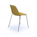 Strut multi-purpose chair with chrome 4 leg frame - mustard STR502C-MU