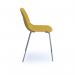 Strut multi-purpose chair with chrome 4 leg frame - mustard STR502C-MU