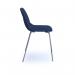 Strut multi-purpose chair with chrome 4 leg frame - navy blue STR502C-NB