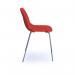 Strut multi-purpose chair with chrome 4 leg frame - red STR502C-RE