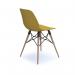 Strut multi-purpose chair with natural oak 4 leg frame and black steel detail - mustard STR504W-MU