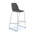 Strut multi-purpose stool with chrome sled frame - grey STR601C-GR