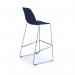 Strut multi-purpose stool with chrome sled frame - navy blue STR601C-NB