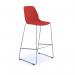 Strut multi-purpose stool with chrome sled frame - red STR601C-RE