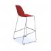 Strut multi-purpose stool with chrome sled frame - red STR601C-RE