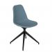 Suzi fully upholstered chair with black pyramid base - made to order SUZ400-K
